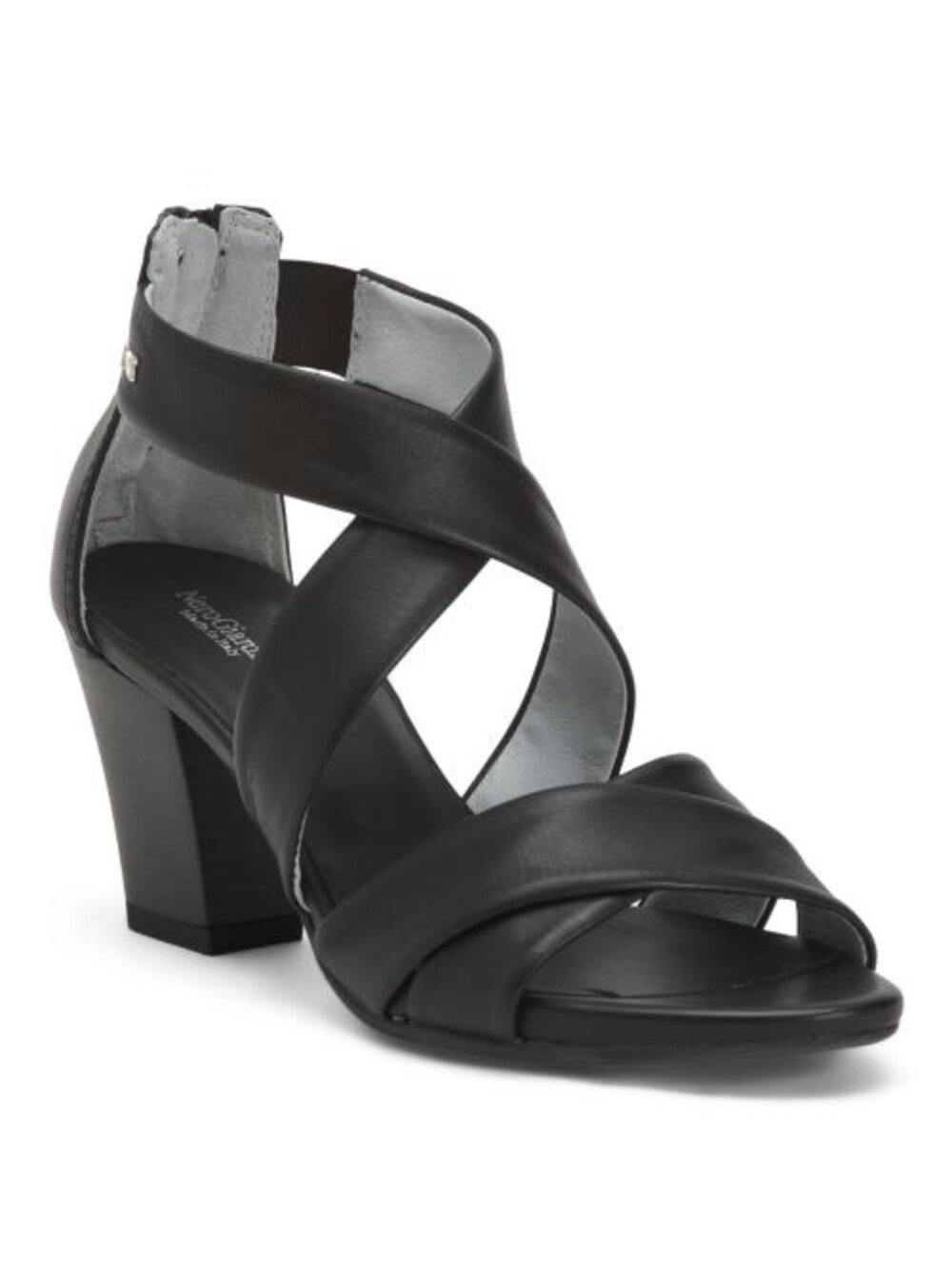 NEROGIARDINI Made In Italy Leather Heeled Sandals